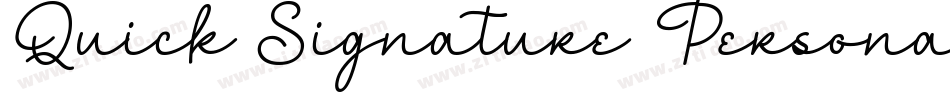 Quick Signature Personal Use字体转换